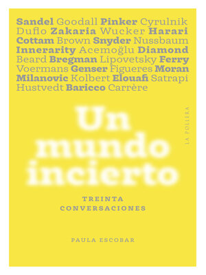 cover image of Un mundo incierto